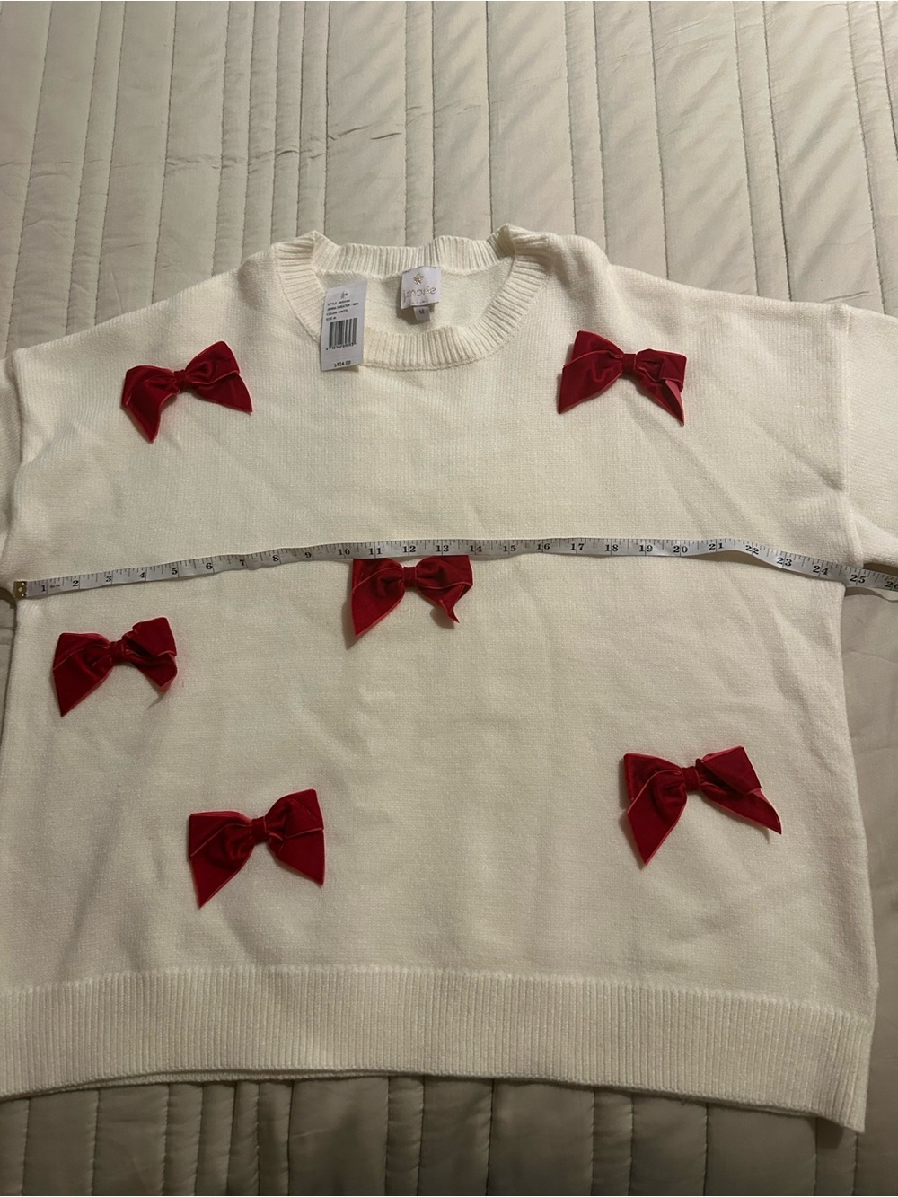 J.Marie Jenna Long Sleeve Bow front Sweater - Picture 14 of 16